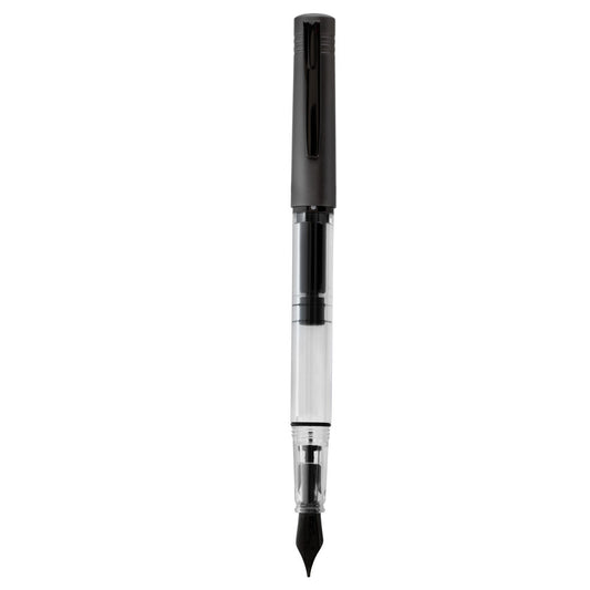 Monteverde USA® MP1 Lock-It Piston Technology Fountain Pen Coal Grey