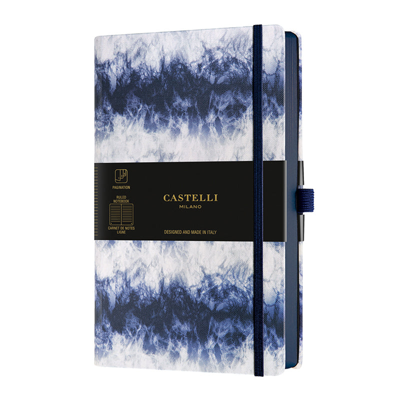 Castelli Milano Shibori Medium Ruled Notebook - Steam