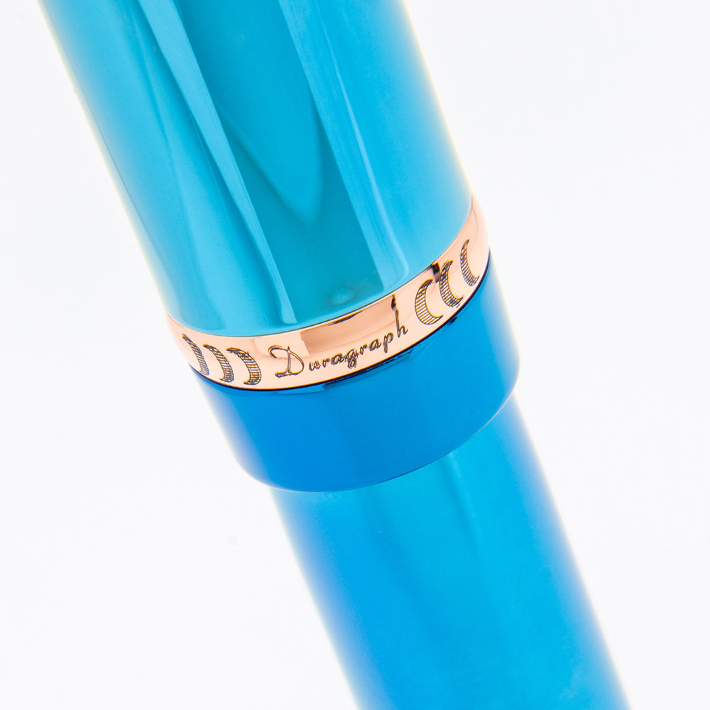 Conklin Duragraph Special Edition PVD Blue Fountain Pen