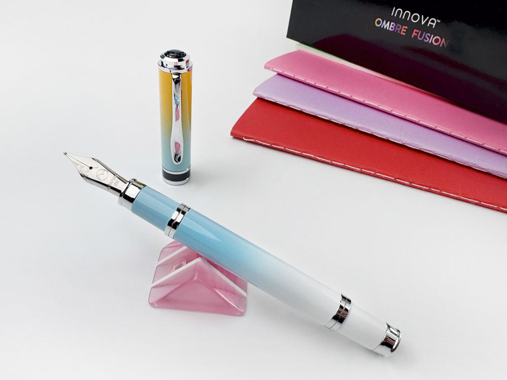 Monteverde Innova Ombre Fusion Bliss (Gold/Blue/White) Fountain Pen