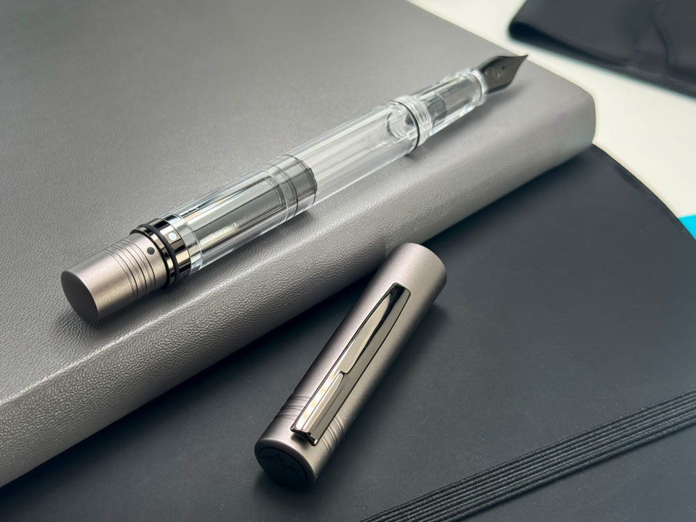 Monteverde USA® MP1 Lock-It Piston Technology Fountain Pen Coal Grey