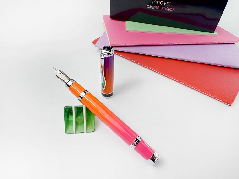 Monteverde Innova Ombre Fusion Harmony (Purple/Orange/Violet) Fountain Pen