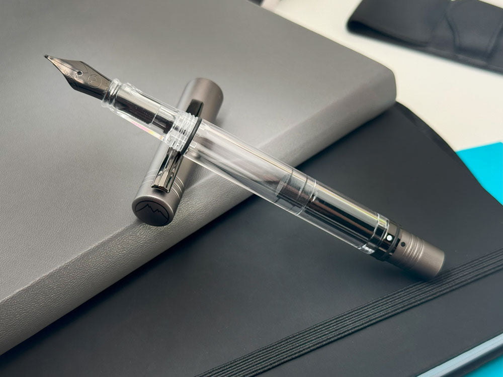 Monteverde USA® MP1 Lock-It Piston Technology Fountain Pen Coal Grey