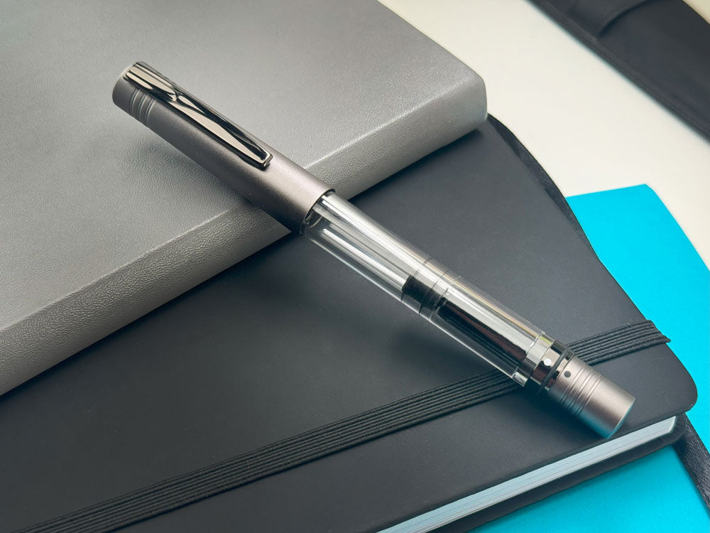 Monteverde USA® MP1 Lock-It Piston Technology Fountain Pen Coal Grey