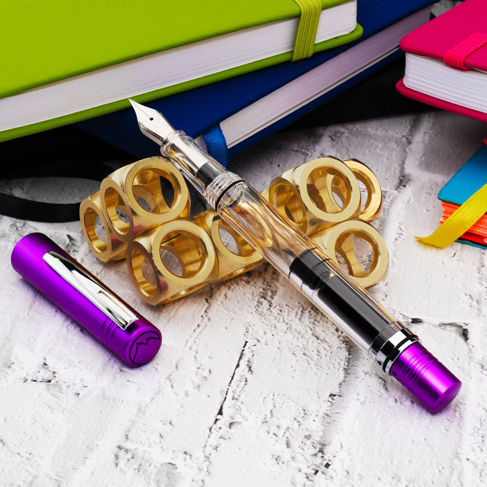 Monteverde USA® MP1 Lock-It Piston Technology Fountain Pen Purple Frost