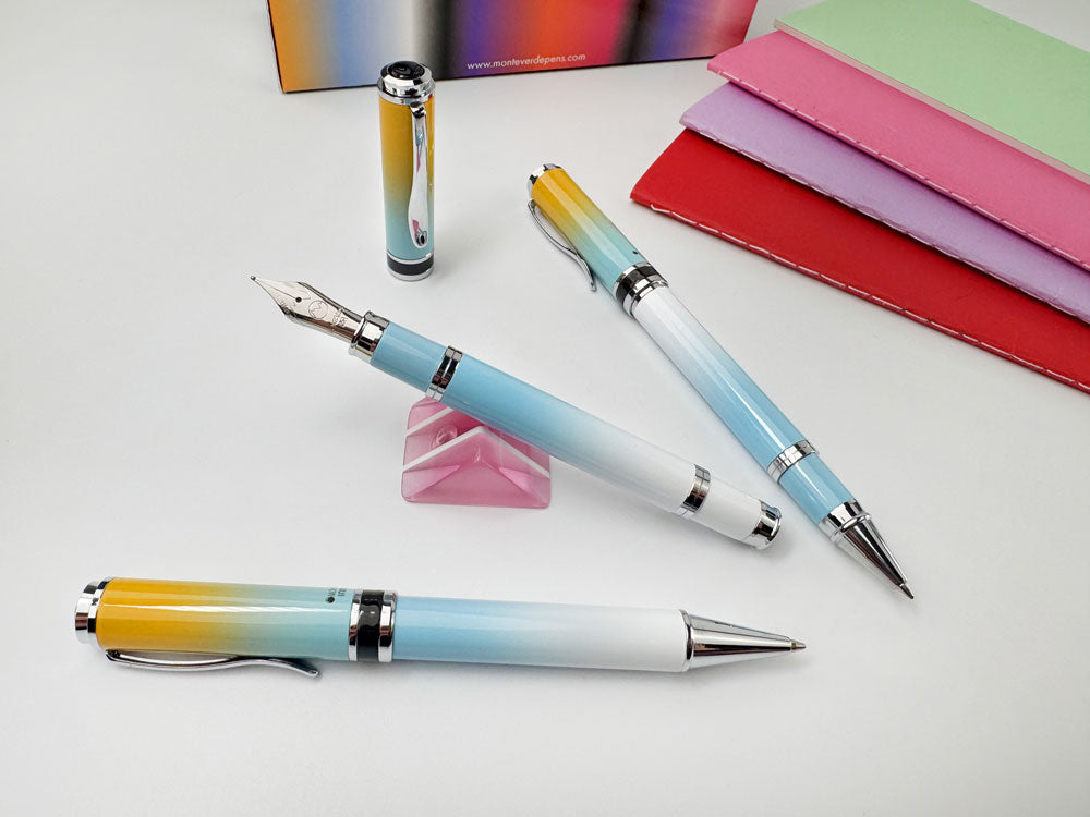 Monteverde Innova Ombre Fusion Bliss (Gold/Blue/White) Fountain Pen