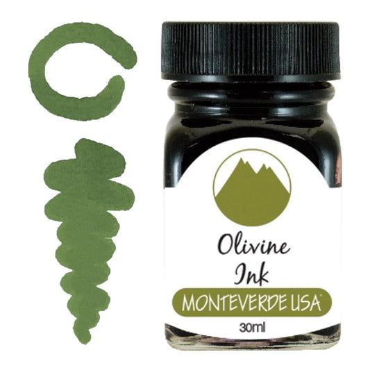 Monteverde USA Gemstone 30ml Fountain Pen Ink Bottle - Olivine