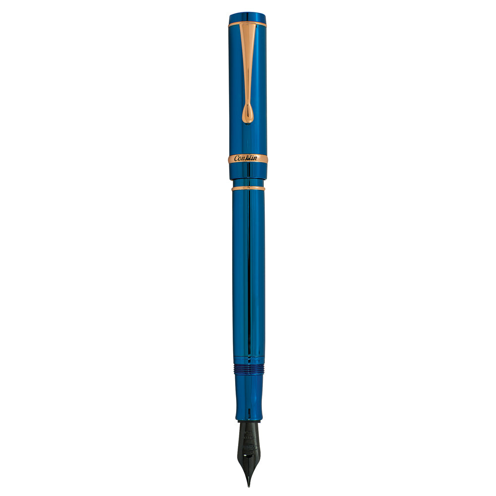 Conklin Duragraph Special Edition PVD Blue Fountain Pen