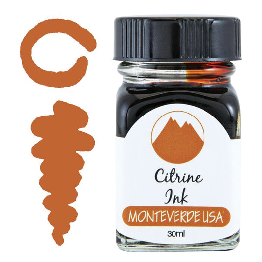 Monteverde USA GemsStone 30ml Fountain Pen Ink Citrine