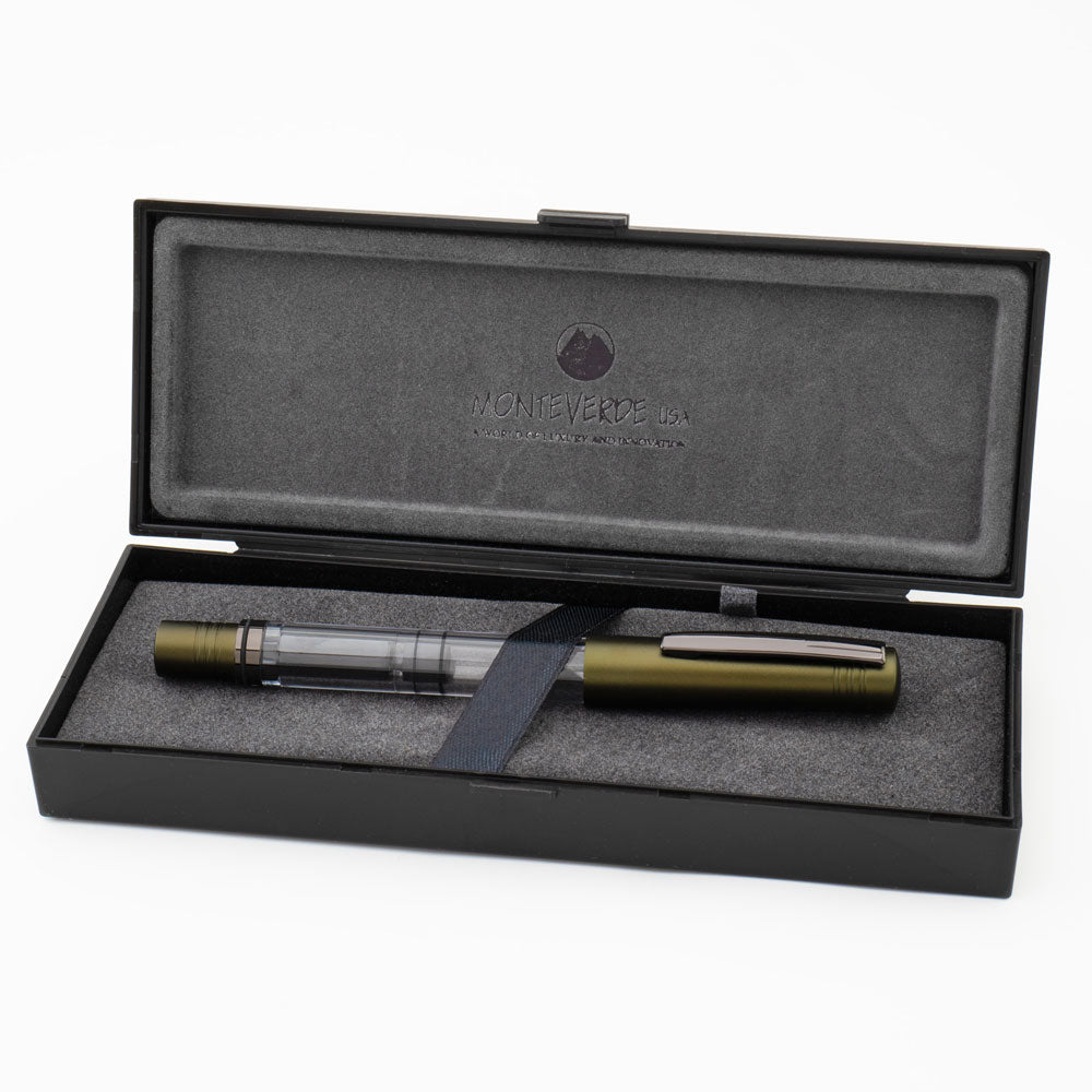 Monteverde USA® MP1 Lock-It Piston Technology Fountain Pen Olive Green