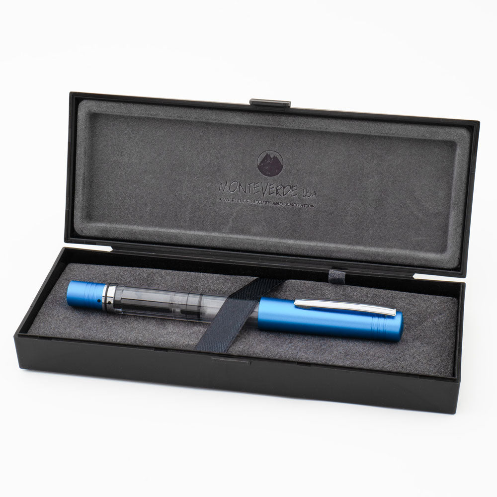 Monteverde USA® MP1 Lock-It Piston Technology Fountain Pen Bright Blue
