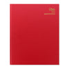 Letts of London Standard Quarto Week to View Diary with Appointments 2024 - Red