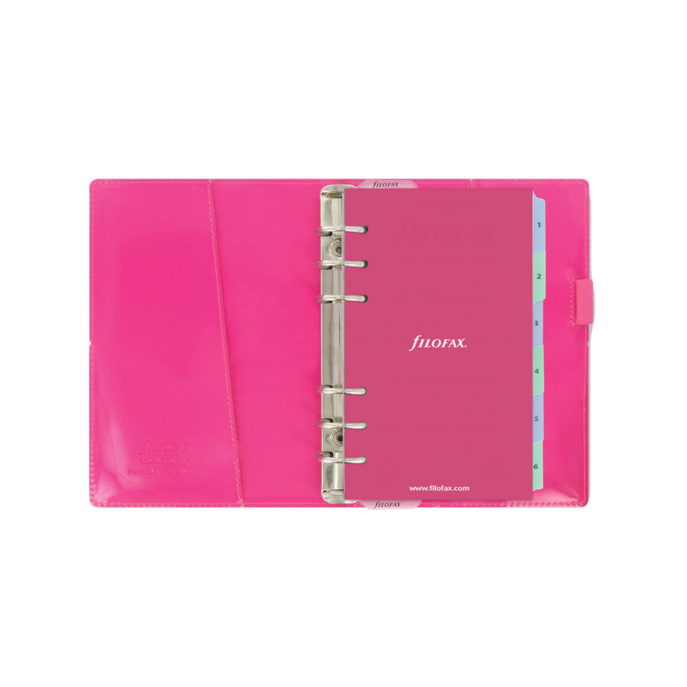 Filofax - Domino Patent - Personal - Hot Pink