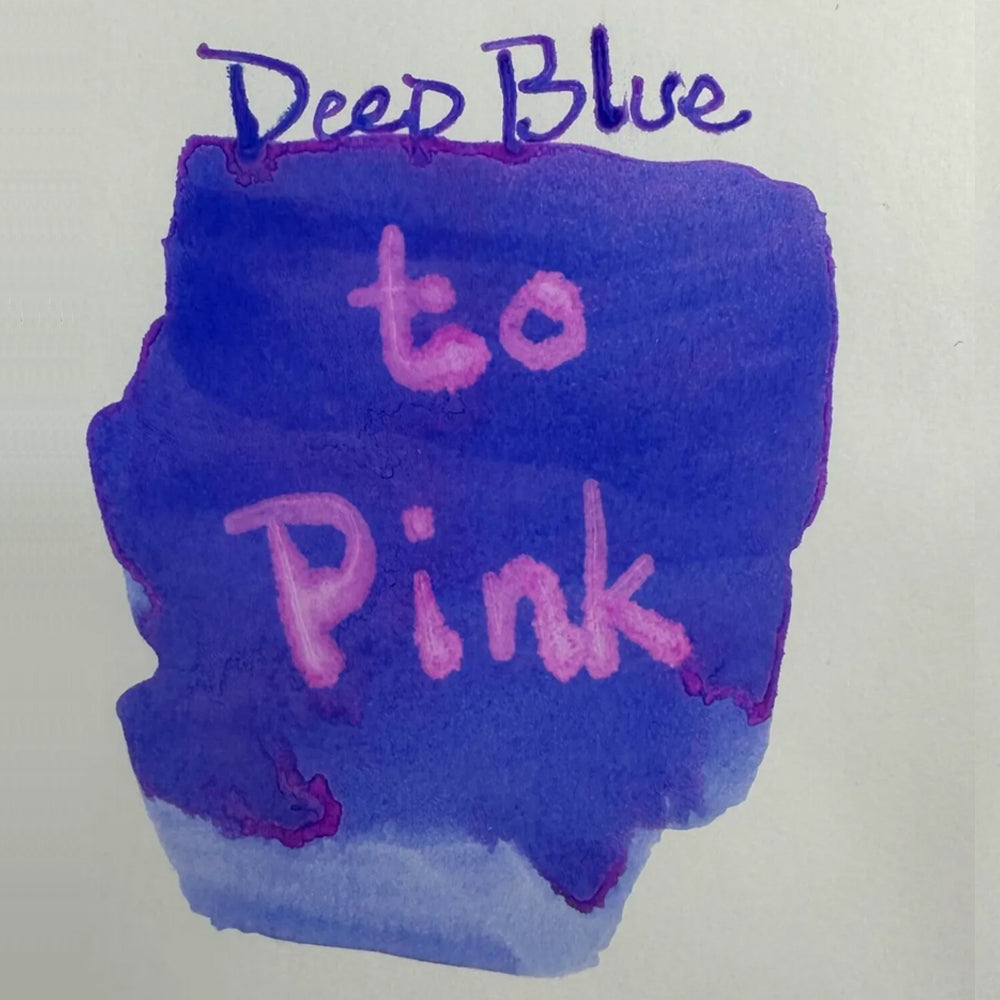 Monteverde USA® Colour Changing 30ml Ink Bottle + Changer set Deep Blue To Pink