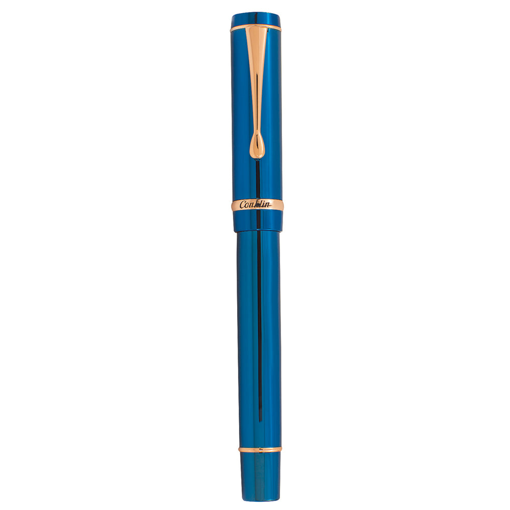 Conklin Duragraph Special Edition PVD Blue Fountain Pen