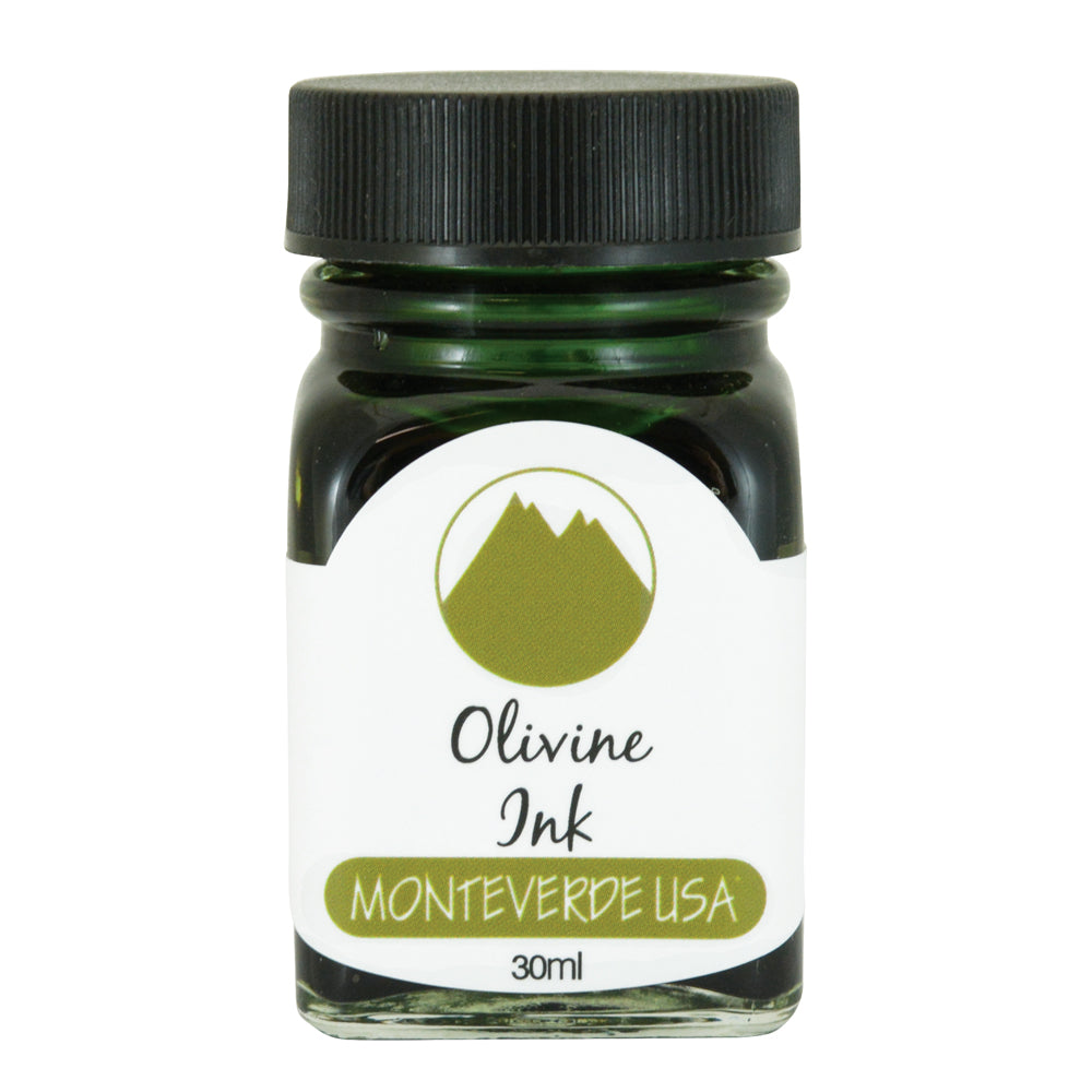 Monteverde USA Gemstone 30ml Fountain Pen Ink Bottle - Olivine