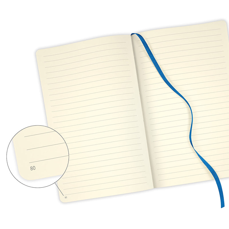 Castelli Milano Shibori Medium Ruled Notebook - Steam