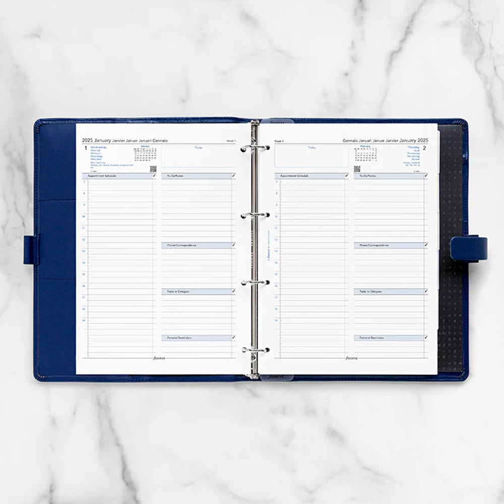 One Day On A Page Business Diary - A4 2025 Multilanguage