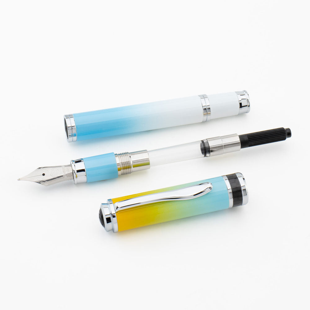 Monteverde Innova Ombre Fusion Bliss (Gold/Blue/White) Fountain Pen