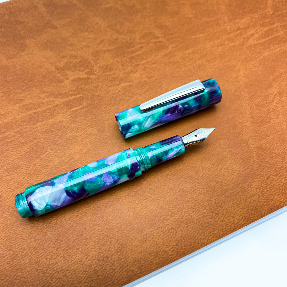 Monteverde USA MVP Fountain Pen Green Abstract (Eyedropper, Cartridge)