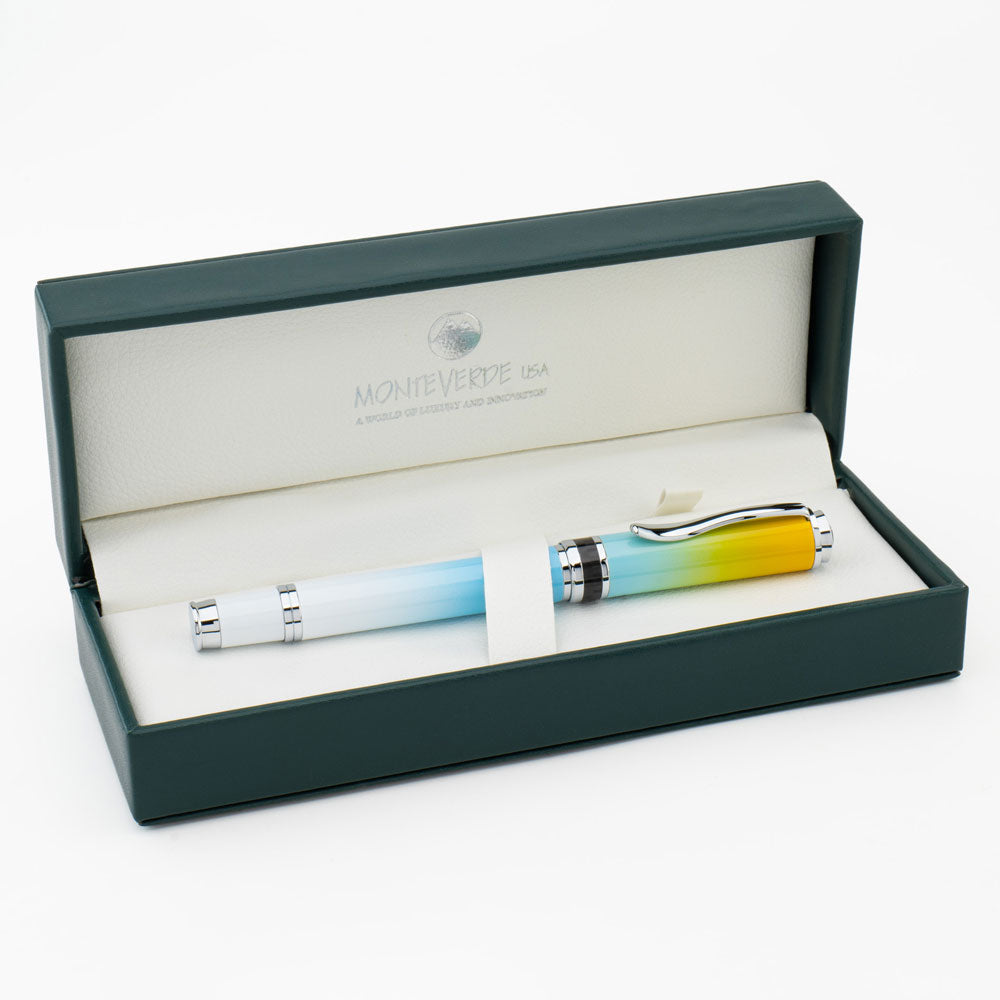 Monteverde Innova Ombre Fusion Bliss (Gold/Blue/White) Fountain Pen