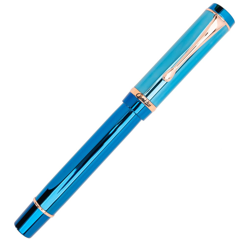 Conklin Duragraph Special Edition PVD Blue Fountain Pen