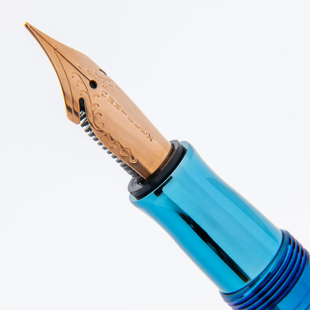 Conklin Duragraph Special Edition PVD Blue Fountain Pen