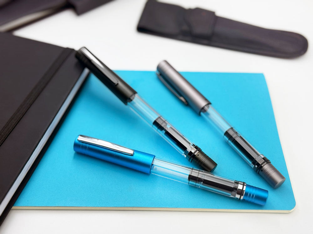 Monteverde USA® MP1 Lock-It Piston Technology Fountain Pen Bright Blue