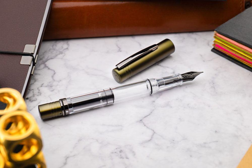 Monteverde USA® MP1 Lock-It Piston Technology Fountain Pen Olive Green