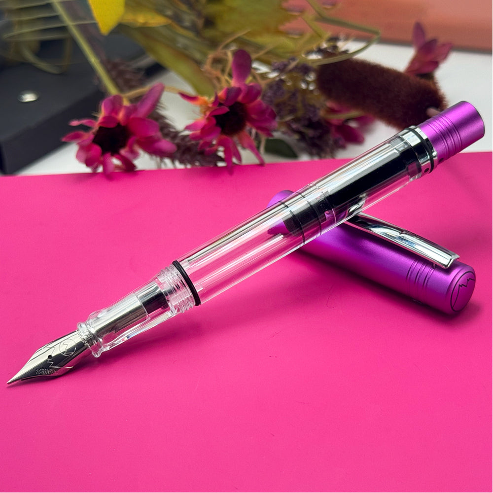 Monteverde USA® MP1 Lock-It Piston Technology Fountain Pen Purple Frost