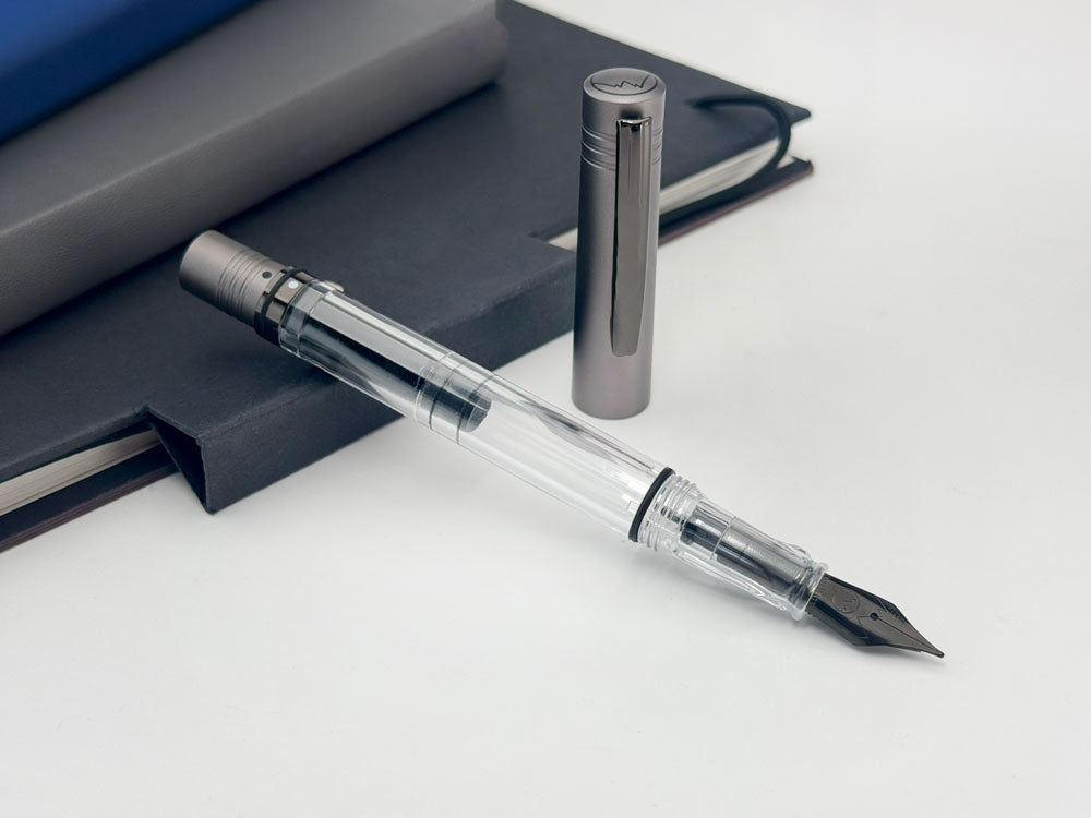 Monteverde USA® MP1 Lock-It Piston Technology Fountain Pen Coal Grey