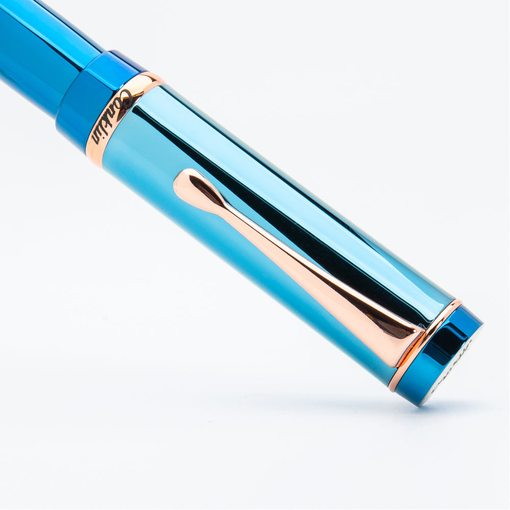 Conklin Duragraph Special Edition PVD Blue Fountain Pen