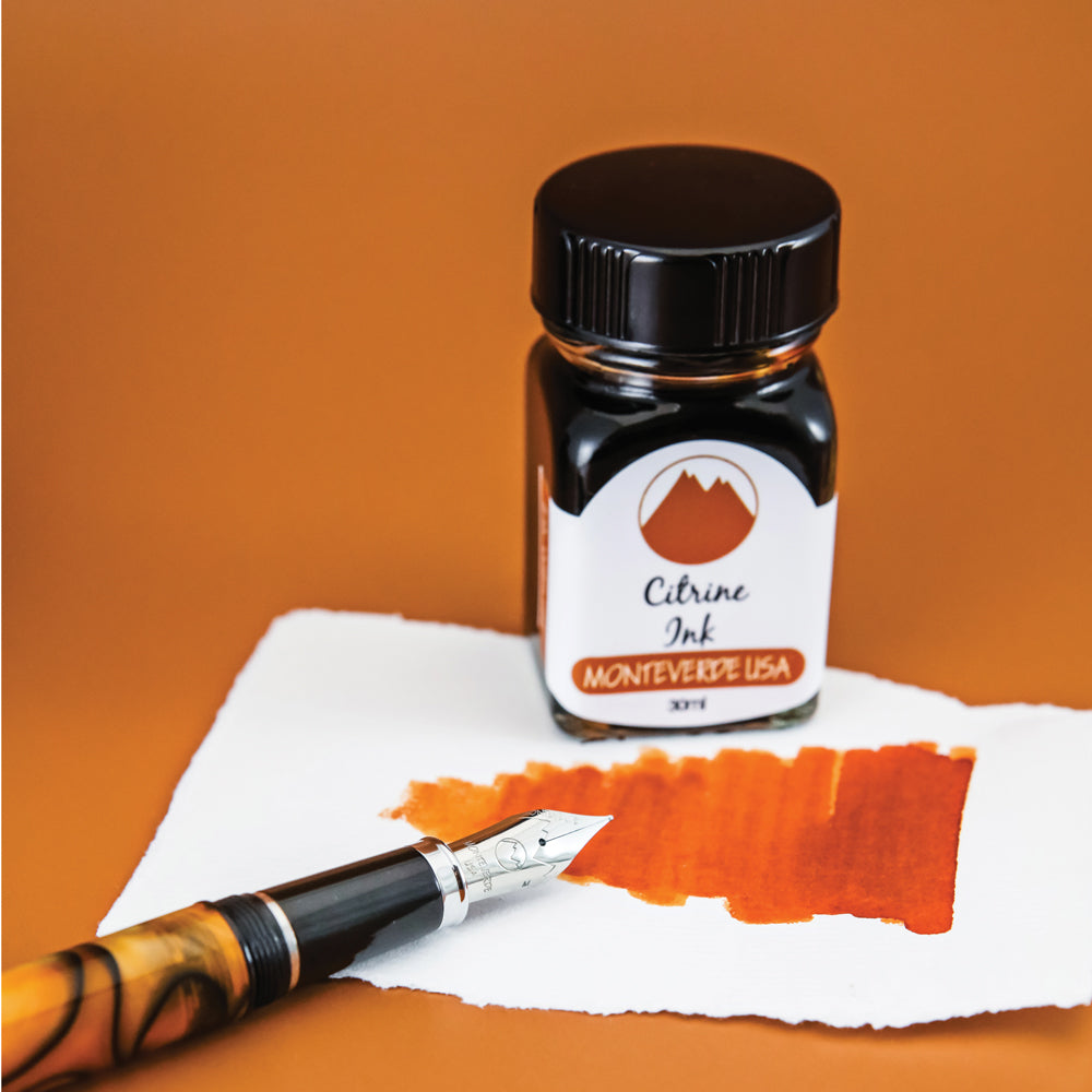 Monteverde USA GemsStone 30ml Fountain Pen Ink Citrine