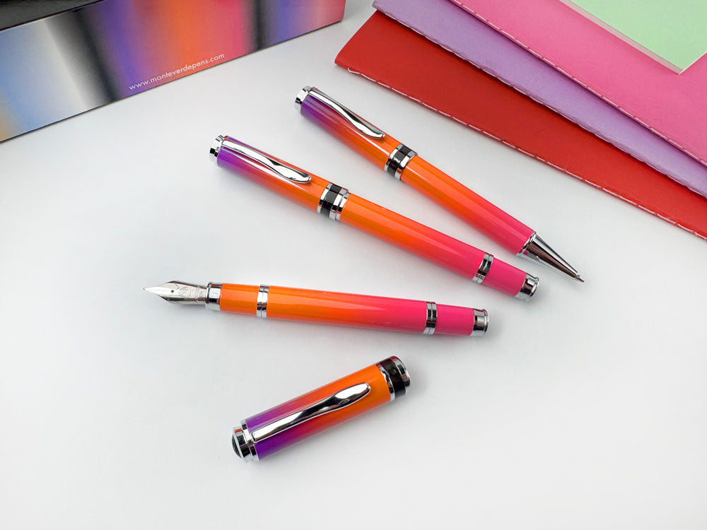 Monteverde Innova Ombre Fusion Harmony (Purple/Orange/Violet) Fountain Pen