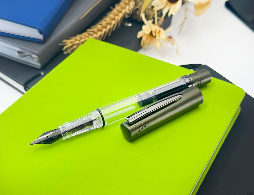 Monteverde USA® MP1 Lock-It Piston Technology Fountain Pen Olive Green