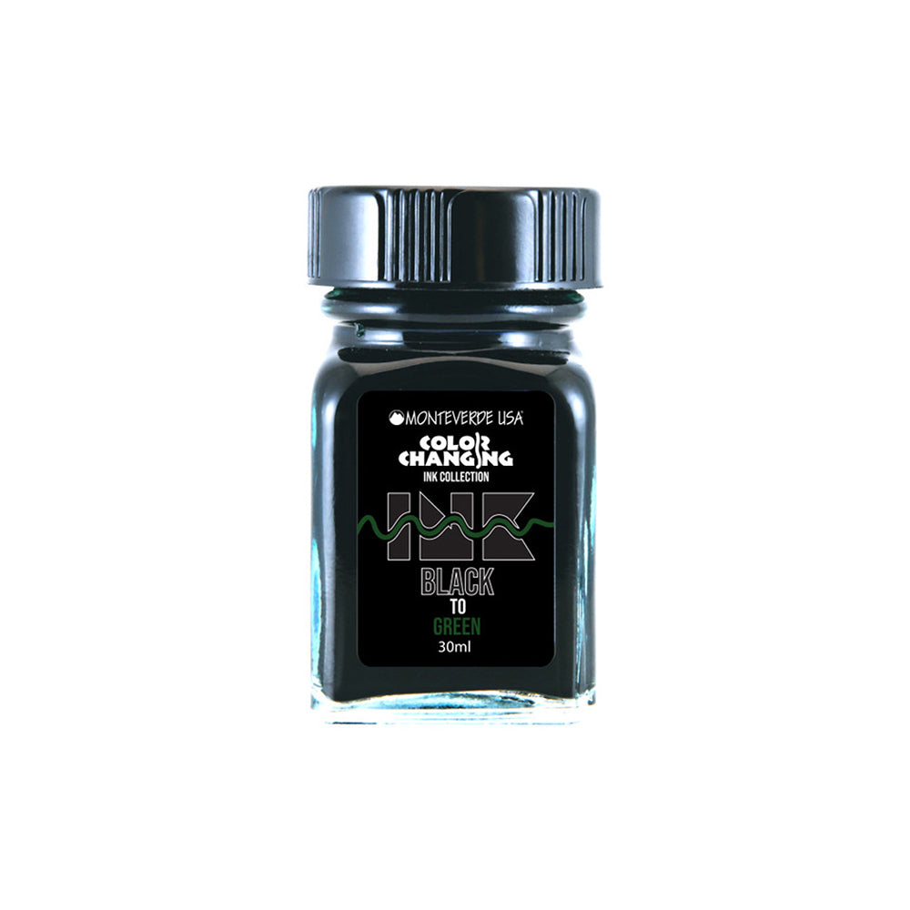 Monteverde USA® Colour Changing 30ml Ink Bottle + Changer set Black To Green