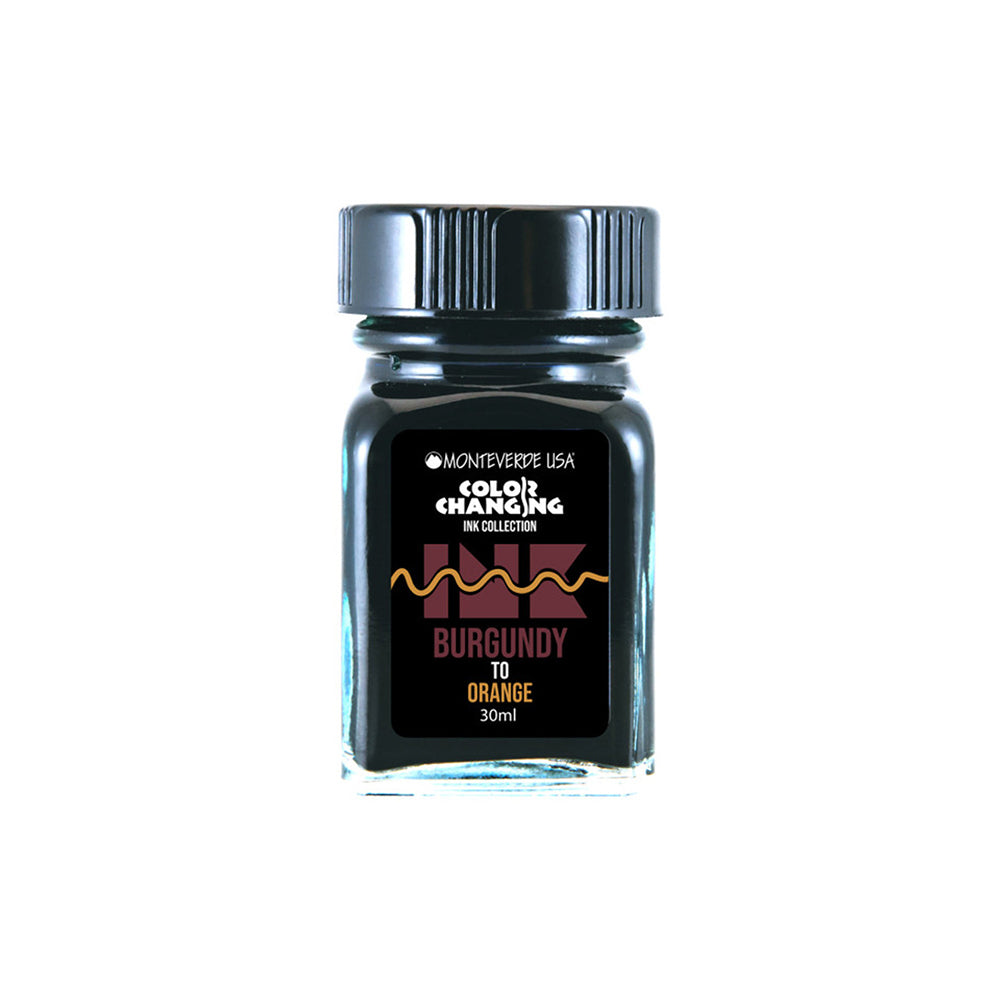 Monteverde USA® Colour Changing 30ml Ink Bottle + Changer set Burgundy To Orange