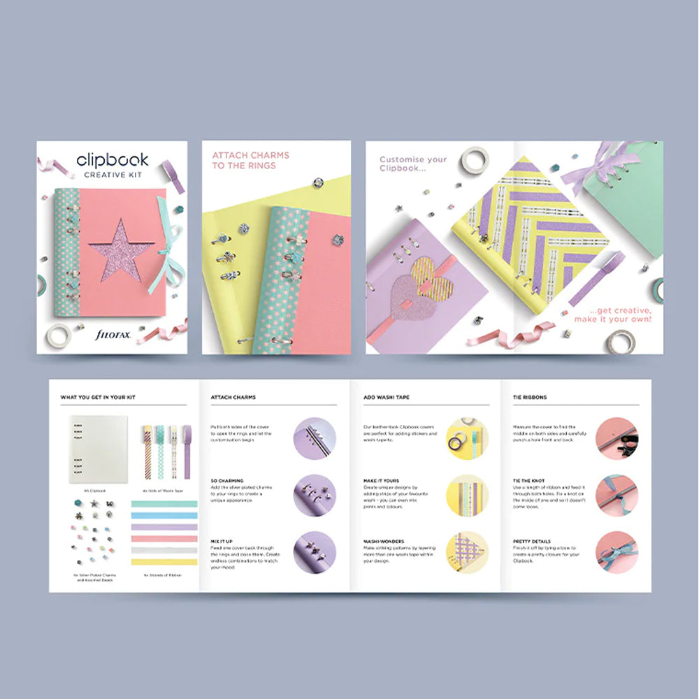 Filofax Clipbook A5 Creative Kit Rose