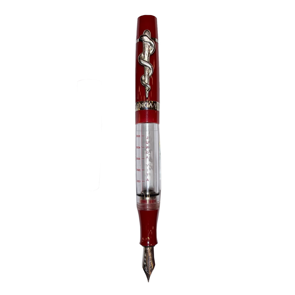 Stipula Lungavita 351pcs Limited Edition Fountain Pen Cartridge/Piston/Eye Dropper Crystal Clear - Red