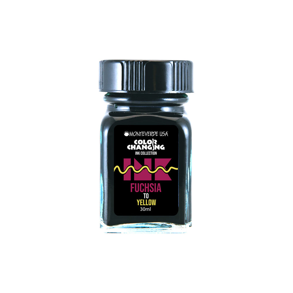 Monteverde USA® Colour Changing 30ml Ink Bottle + Changer set Fuchsia To Yellow