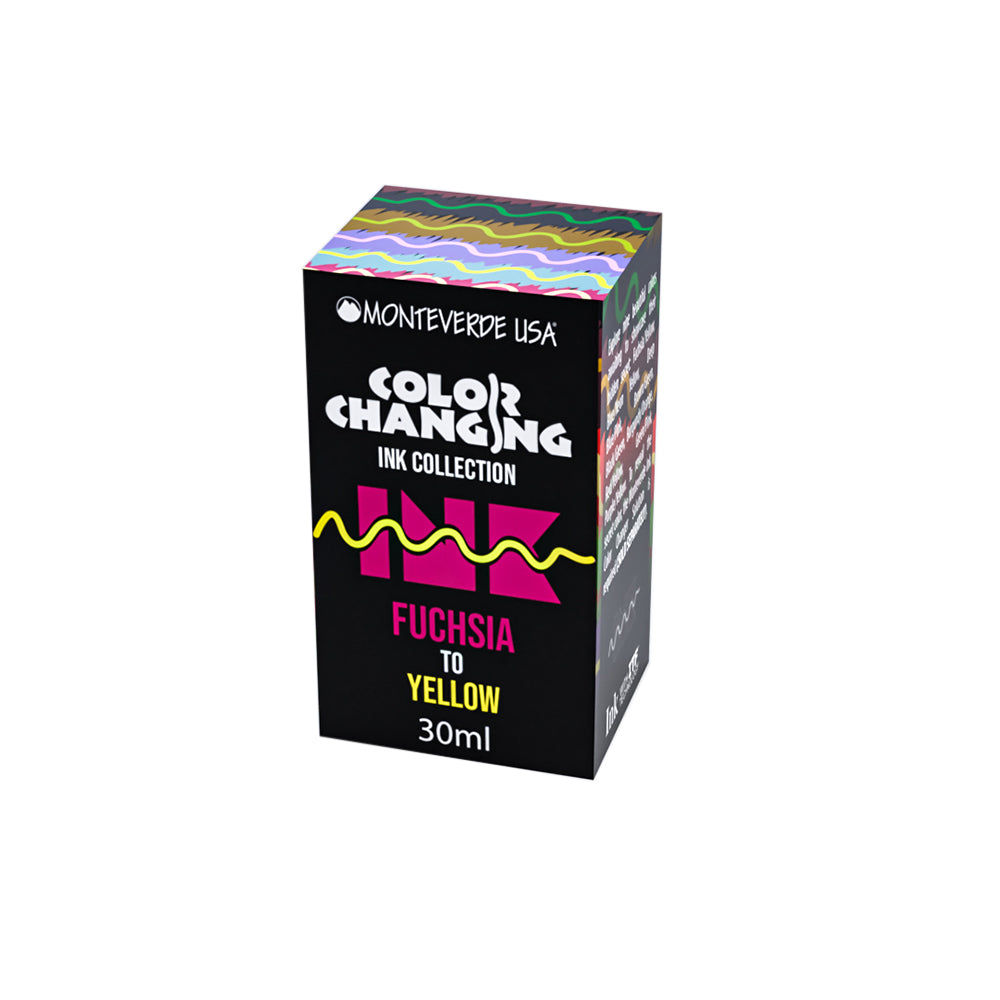 Monteverde USA® Colour Changing 30ml Ink Bottle + Changer set Fuchsia To Yellow