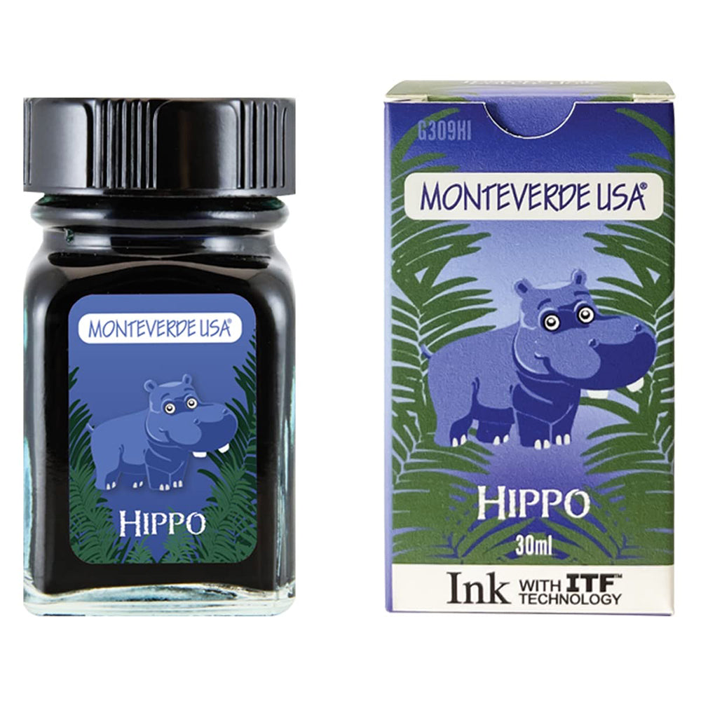 Monteverde USA® Jungle Ink 30 ML Hippo (Dark Blue)
