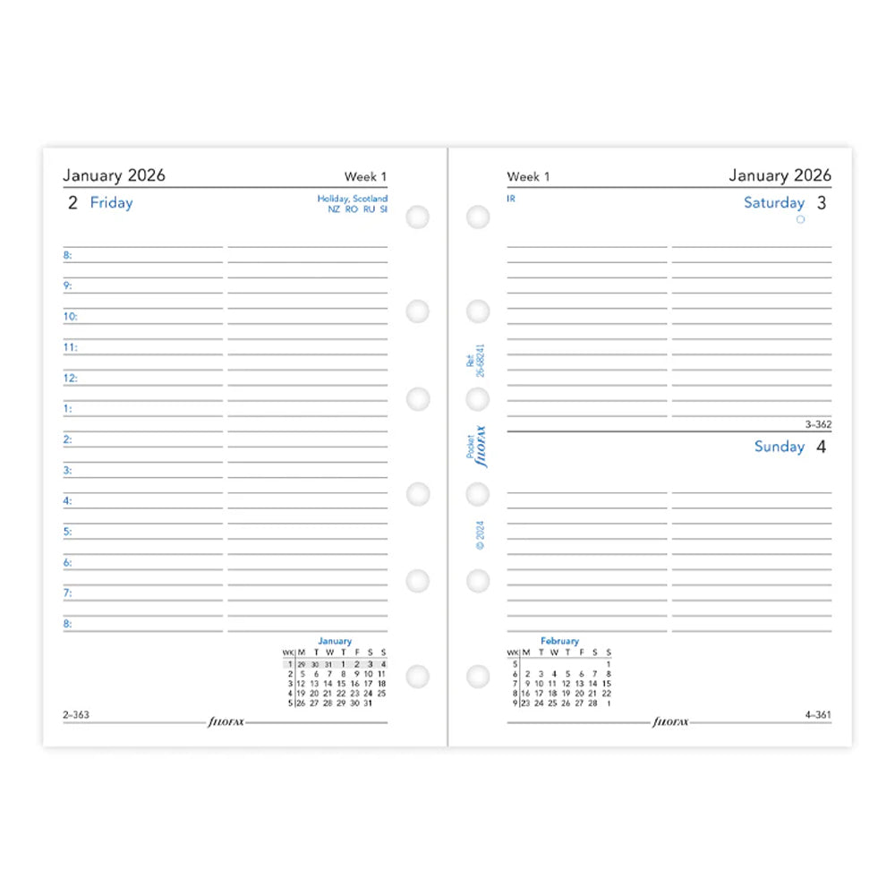 ફિલોફેક્સ વર્ટિકલ યર પ્લાનર - મીની 2023 અંગ્રેજી