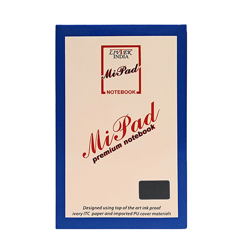 Livtek India Mipad Mediuml Hard Cover Ruled Notebook - Black
