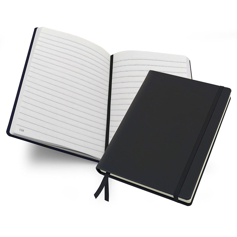 Livtek India Mipad Mediuml Hard Cover Ruled Notebook - Black