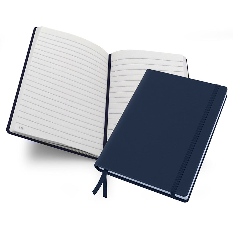 Livtek India Mipad Mediuml Hard Cover Ruled Notebook - Navy Blue