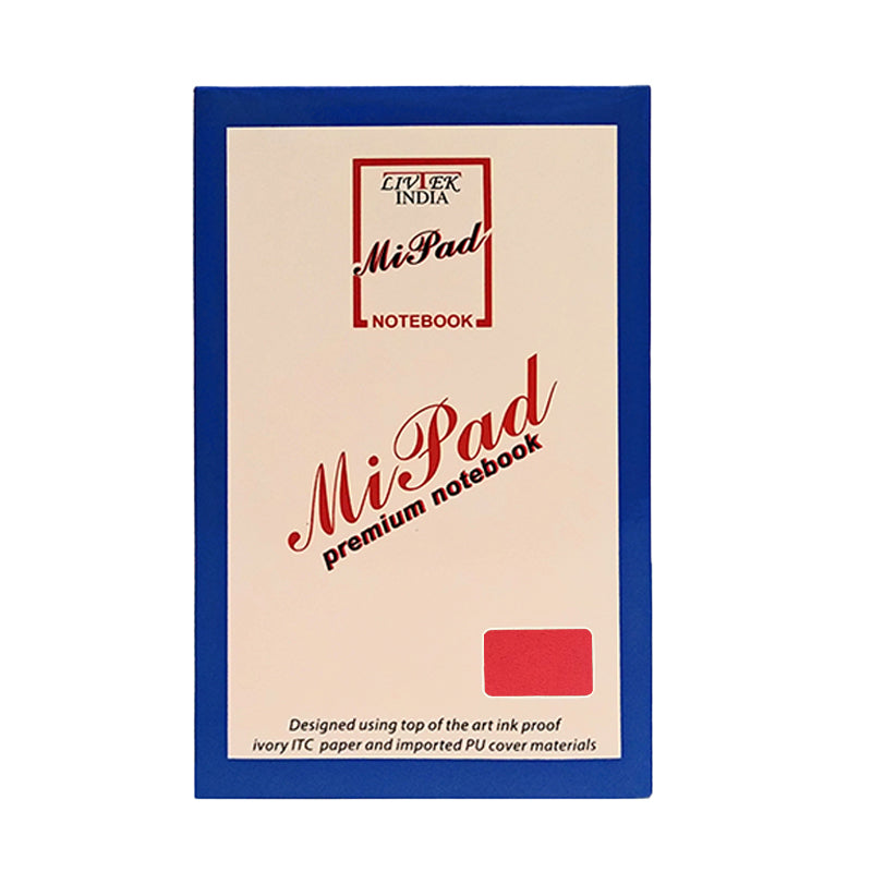 Livtek India Mipad Mediuml Hard Cover Ruled Notebook - Blossom Red