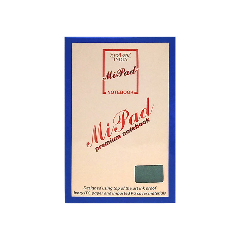 Livtek India Mipad Small Hard Cover Ruled Notebook - Green