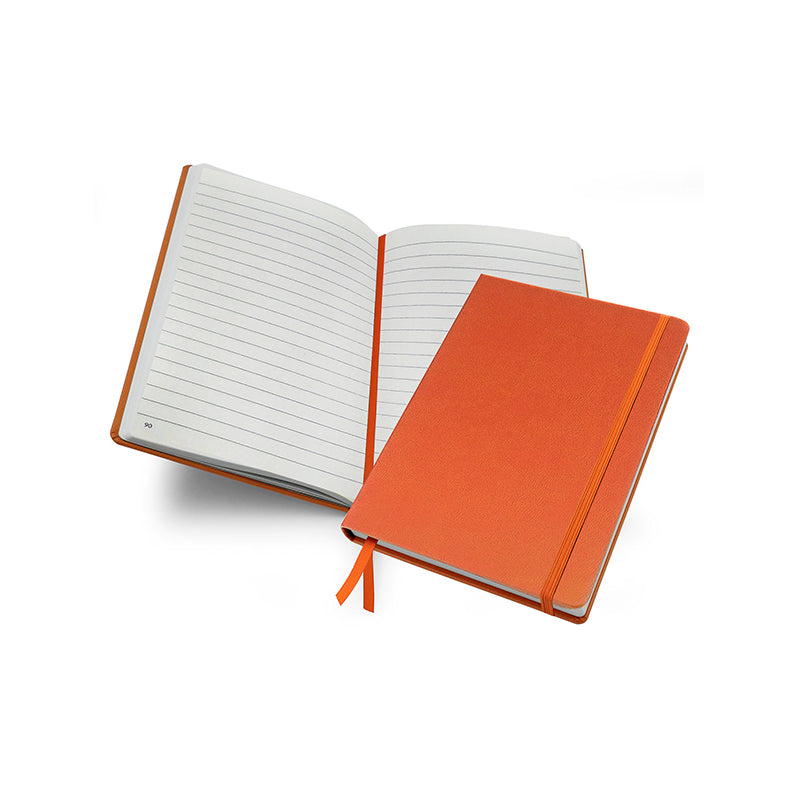 Livtek India Mipad Small Hard Cover Ruled Notebook - Orange
