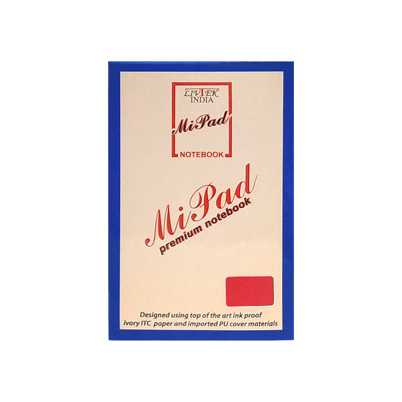 Livtek India Mipad Small Hard Cover Ruled Notebook - Blossom Red